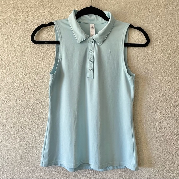 Kyodan Tops - Kyodan Golf Polo Shirt Women’s XS Light Blue Sleeveless Active Lightweight Tank